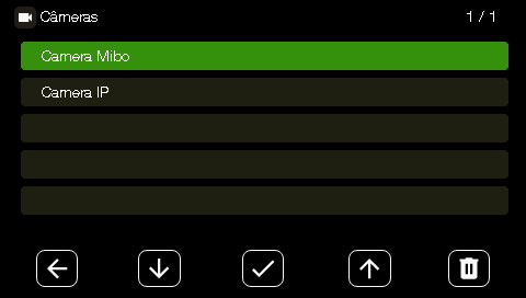 Telas de cameras extras